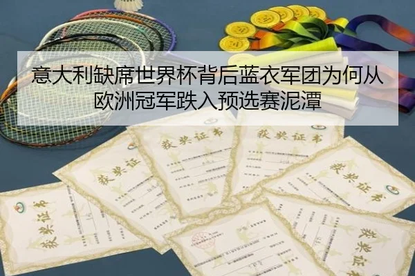 意大利缺席世界杯背后蓝衣军团为何从欧洲冠军跌入预选赛泥潭